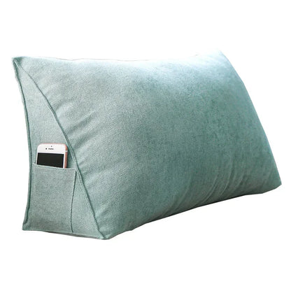 Window Cushion Bedside Large Bed Backrest Pillow Sofa Triangle Cushion with Pocket Garden Swing Beach Chair Pad